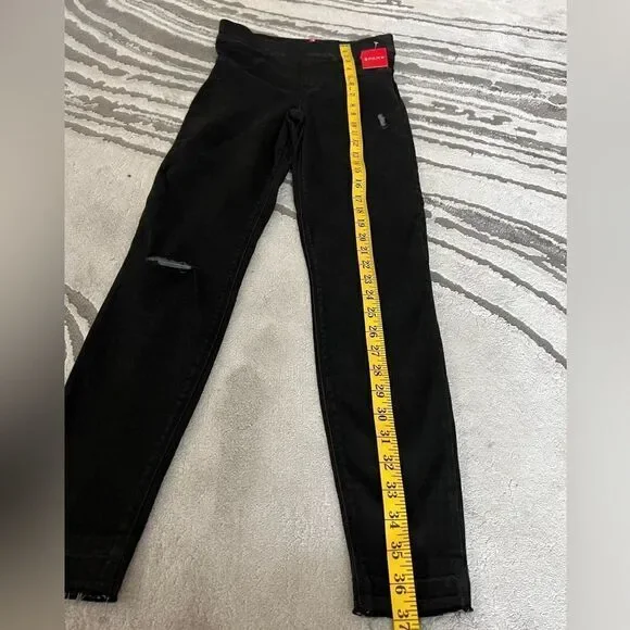 Spanx Distressed Denim Legging Jegging - Picture 7 of 11